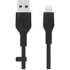 BELKIN FLEX LIGHTNING-USB-A 1M MFI CERT., BLACK CAA008BT1MBK