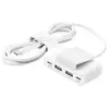 Belkin Hub de charge avec 4 ports USB-C et USB-A pour voiture (Blanc)