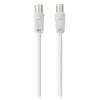 BELKIN CBL Antenne Coax M F 5M 75dB Plaque nickel - Blanc