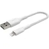 BELKIN - cable - BRAIDED A-LTG 0.15M, WHT - BRAIDE