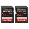Paquet De Deux Carte mémoire SDXC SanDisk Extreme PRO 64 Go jusqu'à 20...