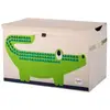 Coffre à jouets - 3 SPROUTS - Crocodile - Beige - Multicolore - Enfant