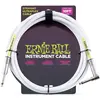Ernie Ball 6049 - Câble blanc jack-jack coudé instrument - 3m
