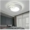 GOJOY Moderne Plafonnier rond acrylique led plafonnier salon 55W chambre éclairage (lumière froide, chaude, neutre)