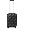 British Traveller Valise Moyenne 61x42x26cm, Valise Soute, Ultra Léger Valise de Voyage avec Roulettes 4x360 Degrés et Serrure TSA, ABS, 57L, Noir