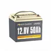 Power Queen Batterie Lithium LiFePO4 -12V50Ah - 640Wh - BMS 50A - 4000...