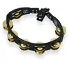 LP Latin Percussion LP175 Cyclops Tambourine en brass jingles Noir