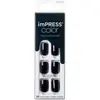 imPRESS Color - Kunstnagels - 30 stuks - Nepnagels - All Black