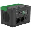 APC Schneider OffGrid 330 - Centrale électrique portable - LCD, lithium-ion, 2 prises schuko CEE 7/3, onde sinusoïdale, 3 USB-A, 1 USB-C, chargeur sans fil - CA 230 V - 330 Watt - Lithium Ion - 332 Wh - connecteurs de sortie : 2 - noir, vert