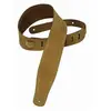 Levy's Sangle de guitare en daim Marron doré 6,4 cm