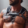 Harnais Intimidator Breedwell Noir-Gris gris S/M