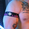 Brassards Equalizer Noir-Rose Neon rose L/XL