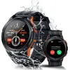 Montre Connectée OUKITEL BT10, 1.43" Smartwatch avec Appels Bluetooth, Étanche 5ATM & IP68 avec Moniteur Cardiaque pour Android iOS