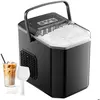 N.A Machine à Glaçons, 12kg en 24h, 9 Glaçons en 6-8 Minutes, Machine a Glaçons avec Cuillère à Glace Réversible et Poignée de