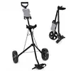 COSTWAY Chariot de Golf 2 Roues Pliable en EVA avec Emplacements pour ...