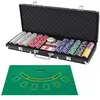 DREAMADE Malette Professionnelle de Poker, Coffret de Poker en Alumini...