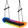 Costway - Balançoire Arbre Réglable en Hauteur 100-160CM Structure en Métal avec Poignées pour l'Intérieur et l'Extérieur Coloré
