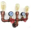Senderpick - Applique murale 220 v - 3 lumières - Antiquité - Rétro rouillé - Tube de fer