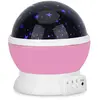 Veilleuse-projecteur Rotative LED Ciel Etoilé Rose