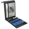 Coffret de 16pcs Outil à Dessin Crayons Graphite Avec Gomme