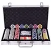 COSTWAY Mallette Coffret de Poker Professionnelle 300 Jetons 2 Jeux de...