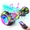 Sisigad Hoverboard 6.5'' Hy-A12c, Bluetooth + Lumière Led, Autonomie 7...