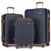 Set de 3 Valises de Voyage 55+65+75cm Bagage en ABS+PC Valise Rigide T...