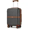 Kono Valise Cabine Taille 55x40x20cm Rigide ABS+PC Valise de Voyage à ...