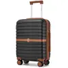 Valise Cabine Taille 55x40x20cm Rigide Légère ABS+PC Valise de Voyage ...