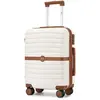 Valise Cabine Taille 55x40x20cm Rigide Légère ABS+PC Valise de Voyage ...