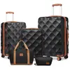 Set de 5 Valises de Voyage (53/61/73cm) + Vanity Case Rigide + Pliable...