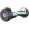 SISIGAD hoverboard-URBANGLIDE- 8.5'' Tout Terrain , Cadeau idéal -Bluetooth+Lumière LED, Autonomie 8-15km, vitesse maximale 10KM/H,