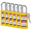 Brady, Cadenas, Serrure de sécurité standard à arceau en acier, jaune,...