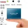 WOSHITE Disque SSD externe - Disque dur externe portable 4To - Bleu