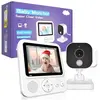 EKESOR Babyphone Camera Bébé Moniteur Surveillance 2,8" 720P LCD Moniteur Vidéo 1500mAh USB-C