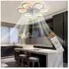 SENDERPICK Ventilateur de plafond LED Lampe de plafond avec éclairage Télécommande Lumière Salon