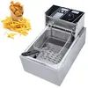 SENDERPICK 6L 2500W Friteuse électrique Acier inoxydable Cuisine profe...