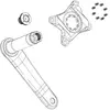 Kit de visserie - SRAM - Pédalier - Torx T20 - Argenté - Adulte