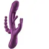 HoneyPlayBox - Trilux Kinky Vinger Rabbit Vibrator - Paars