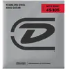 Dunlop Super Bright Stainless Steel Médium 45-105 - Jeu cordes guitare...