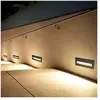 Balise led en Saillie Rectangle 3W 220V 65° Noire IP65 pour Escaliers ...