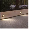 SILAMP Balise led Saillie Ronde 2W 220V 55° Grise IP65 pour Escaliers -