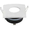 Optonica - Support Spot GU10 IP65 Carré Blanc 82mm - silamp