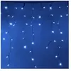 Guirlande LED Rideaux - SILAMP - 140LED 220V 3m - Bleu - IP44 - 8 modes