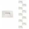 Balise LED saillie 3W 220V 120° BLANC IP44 pour Escalier (Pack de 10) ...