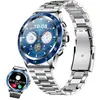 XTRADITECH Montre Connectée Femme Homme Ronde Hybride Lunette Appel Bl...