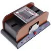 MAGIDEAL Mélangeur Automatique de Cartes, Trieur de 2 Cartes de Pont, Mélangeur électrique de Poker de Jeu de Société à Piles
