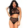 Leg Avenue Lace top & high waist string