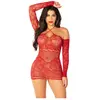 Leg Avenue - Seamless Off The Shoulder Mini jurk - Rood