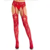 Leg Avenue - Net Kousen en jarretelgordel set - Rood